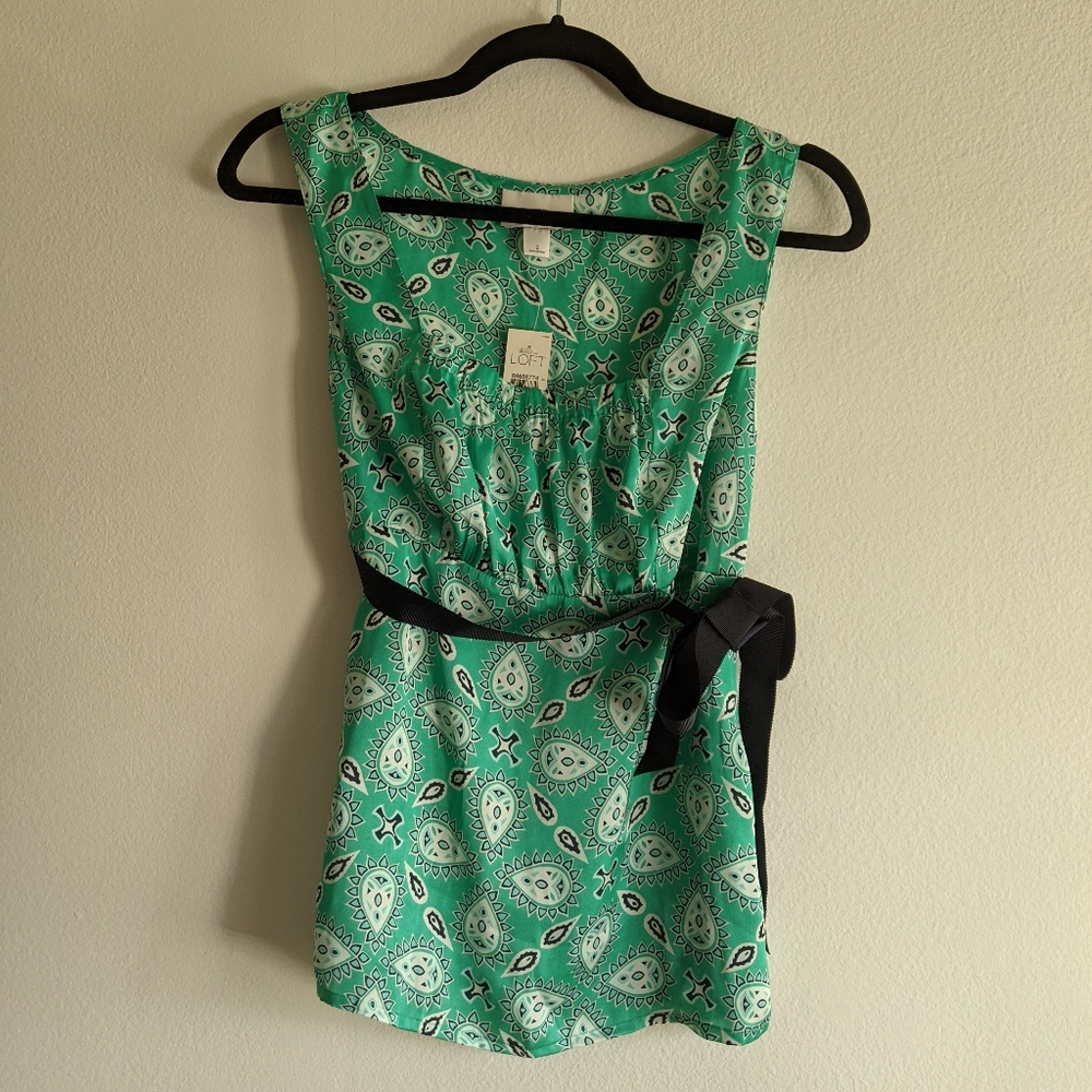 Ann Taylor Loft Paisley-Inspired Top